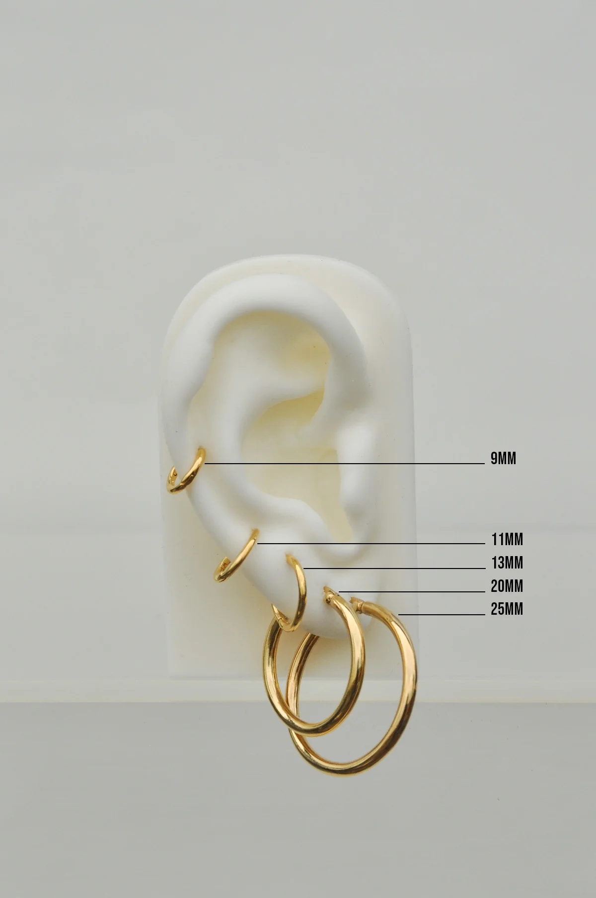 Basic wild hoop gold plated (11mm) - Image 7