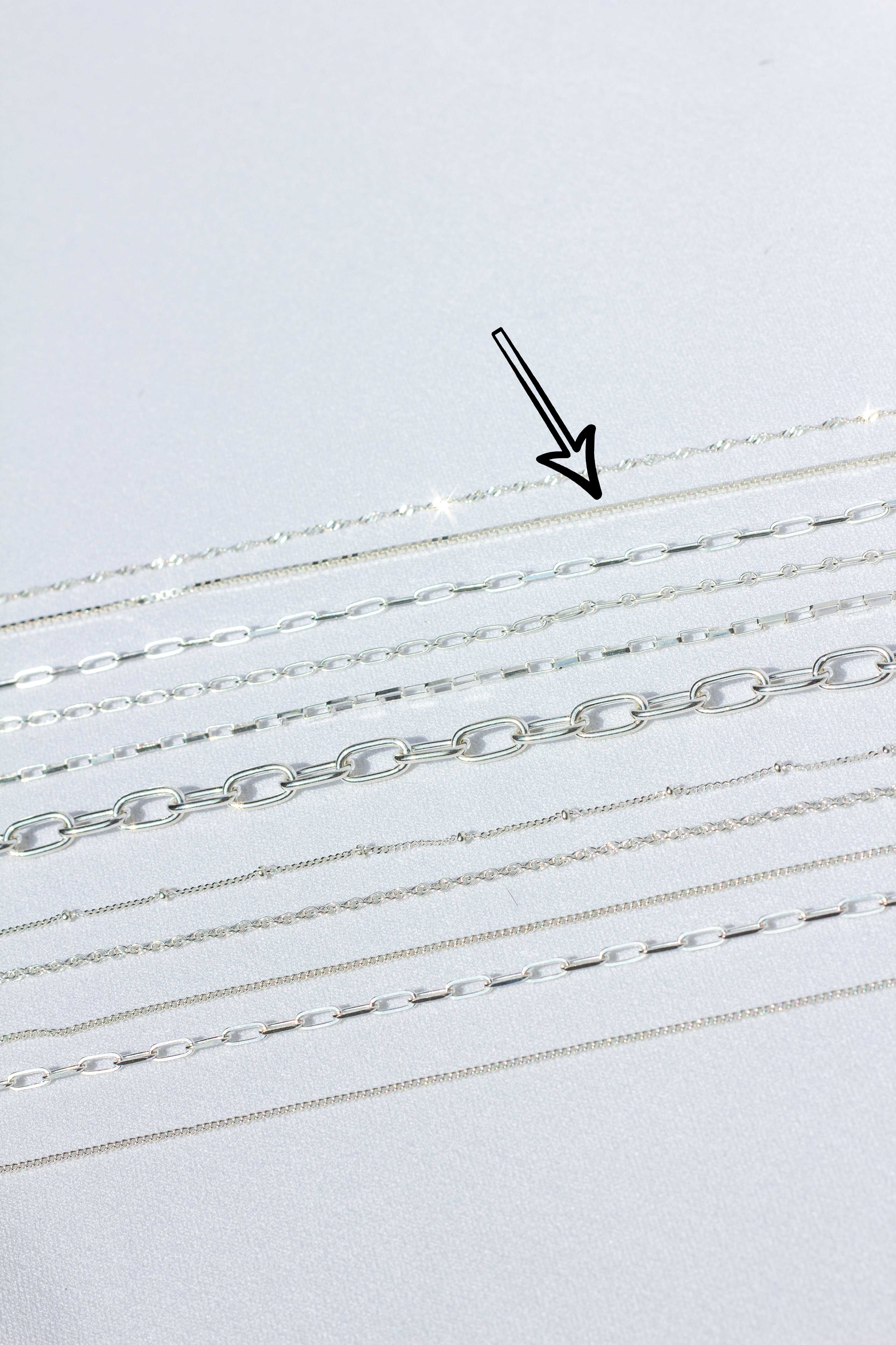 Box choker silver (36cm) - Image 4