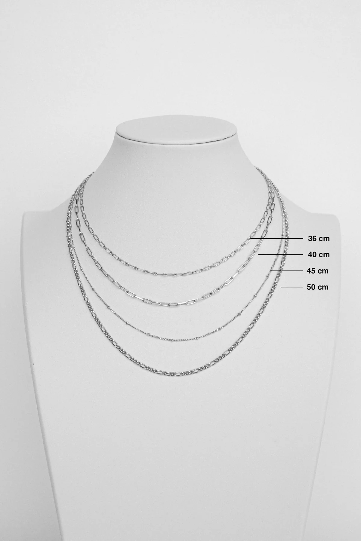 Curb chain necklace silver (45cm or 55cm) - Image 5