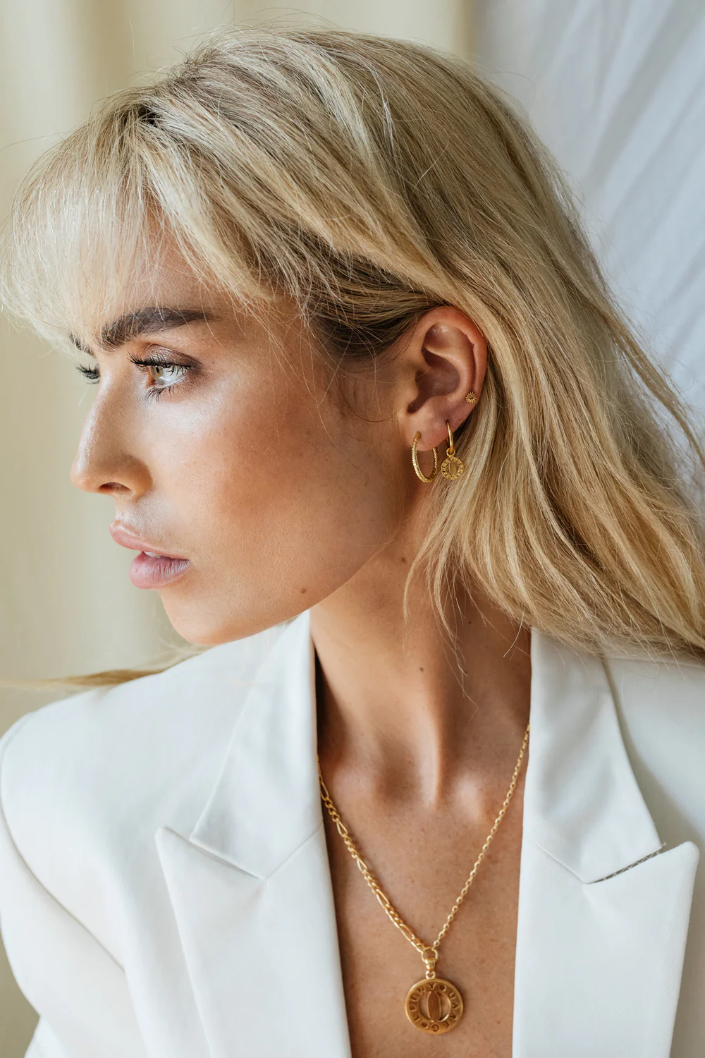 Kissed by the sun stud gold plated - Image 6