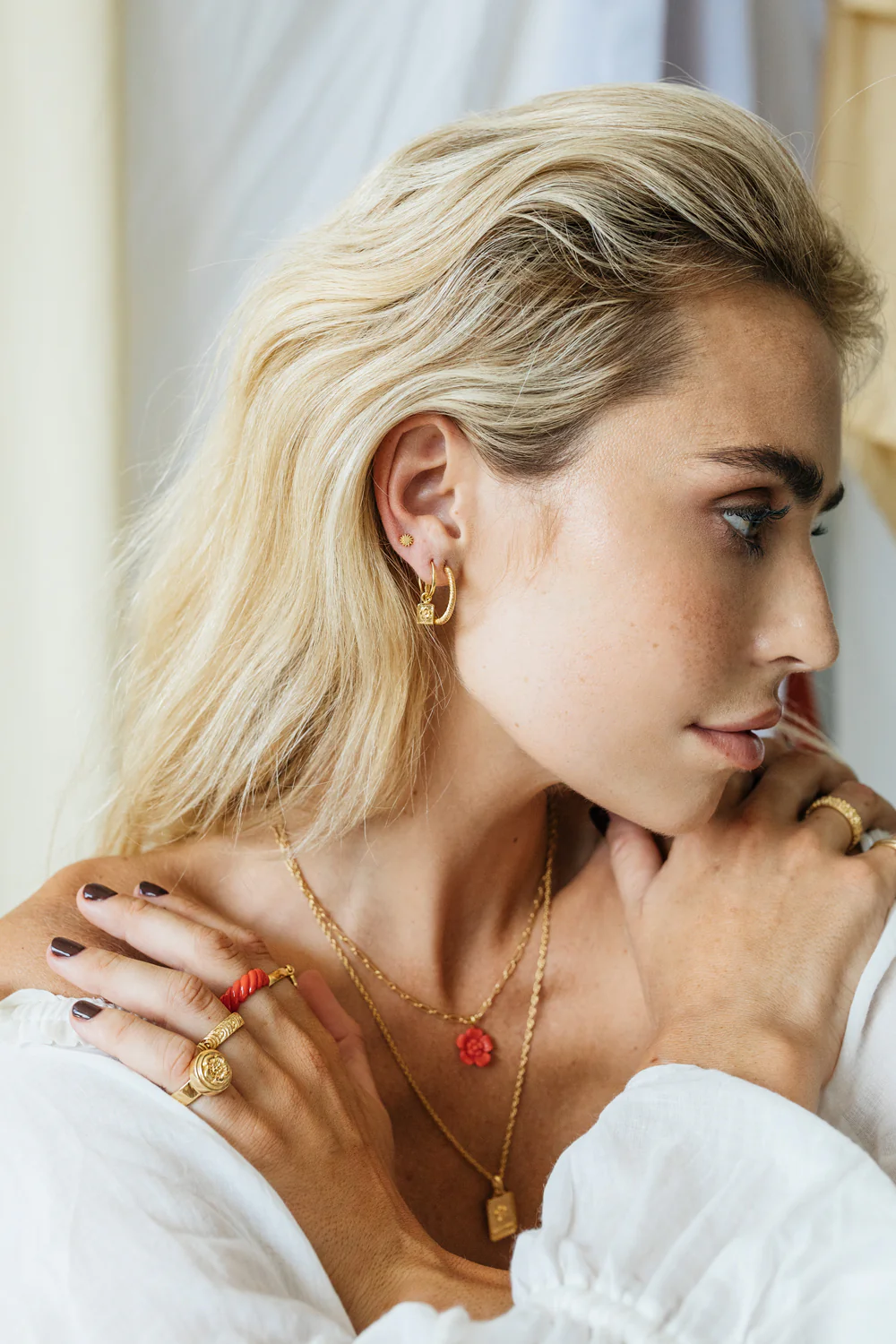 Sauvage earring gold plated - Image 5