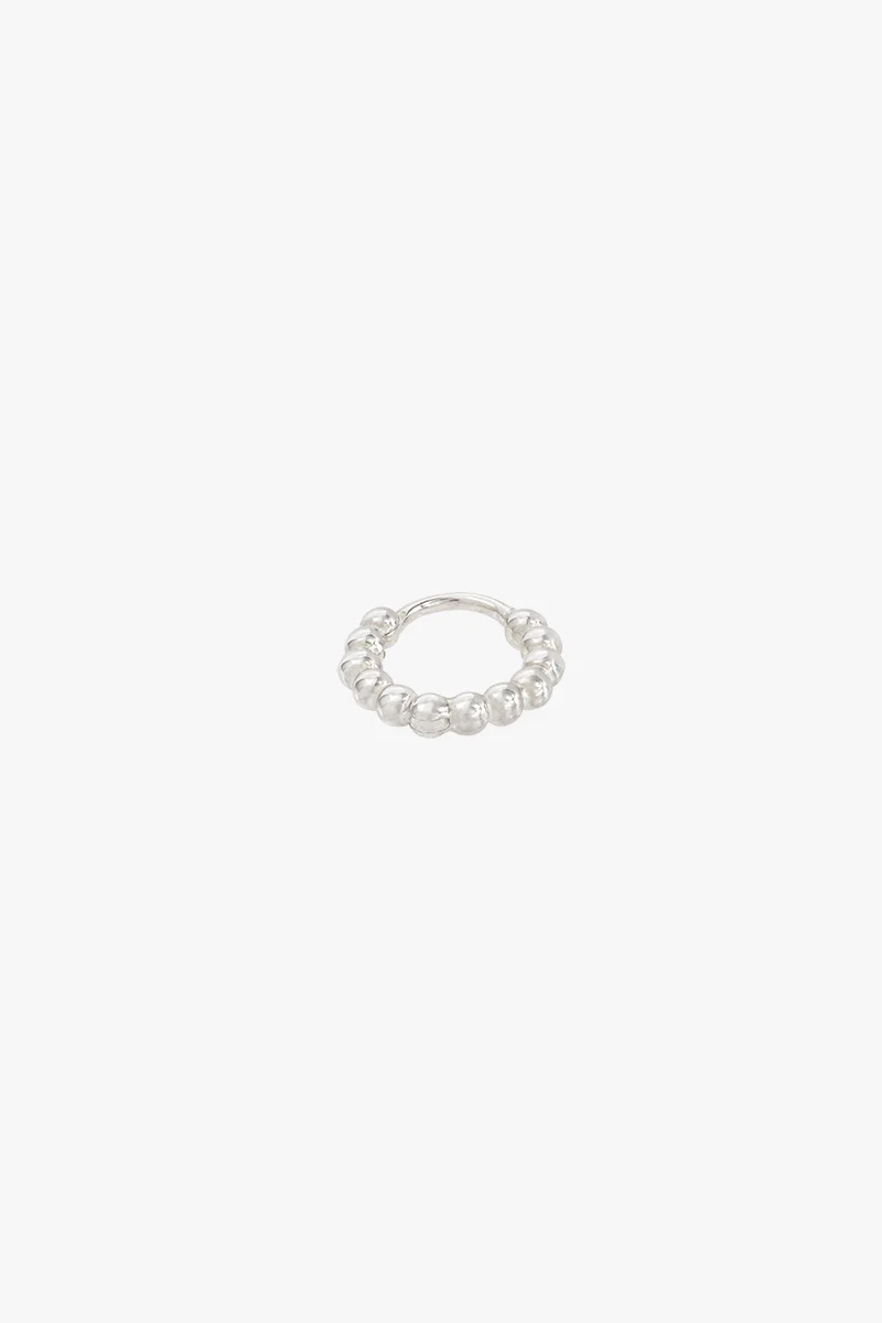 Small dots hoop silver (11mm) - Image 8